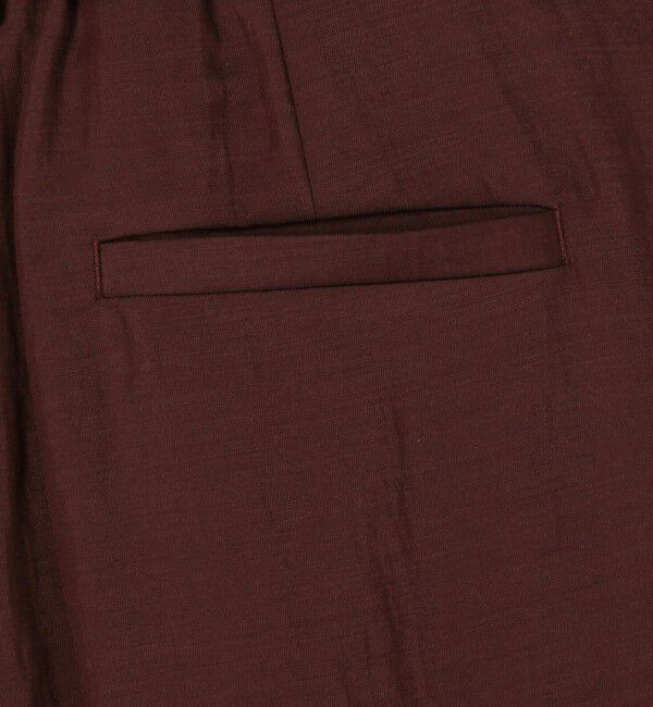 CABaN「ウールレーヨンツイル 2タックハイウエストパンツ」|チノ|