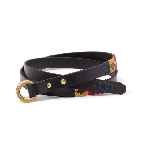 TOMORROWLAND GOODS「【別注】 MAISON GAUCHOS 3Shots レザーリングベルト」|ベルト|18 ブラック系