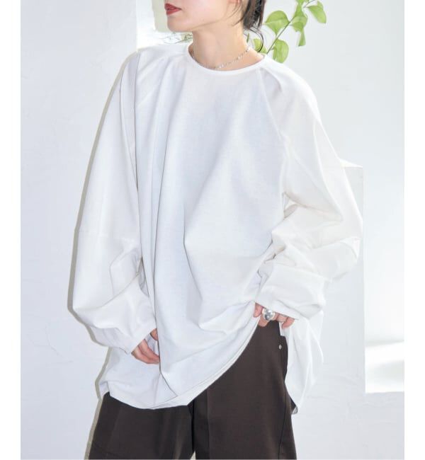  「[THE MOOD] パフスリーブ ロンTEE：カットソー」|Tシャツ・カットソー|