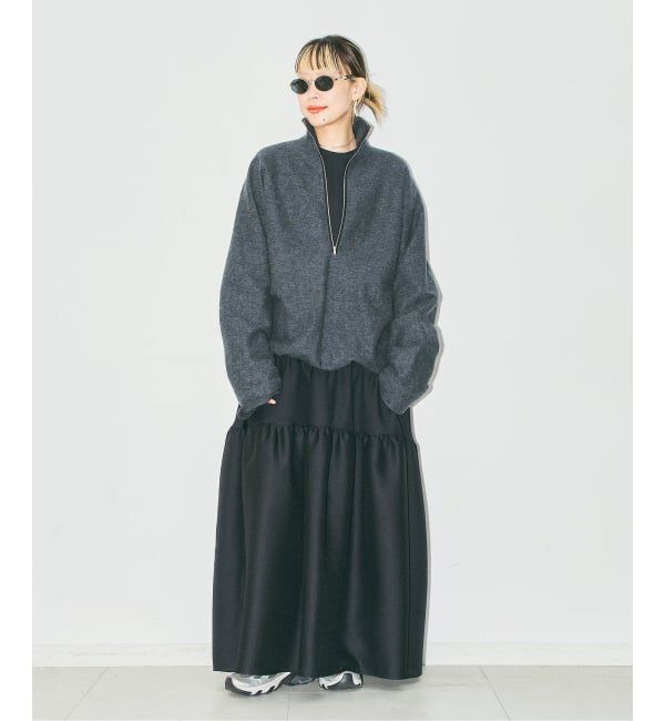  「《追加予約3》FELTED WOOL HALF ZIP TOP：カットソー」|Tシャツ・カットソー|