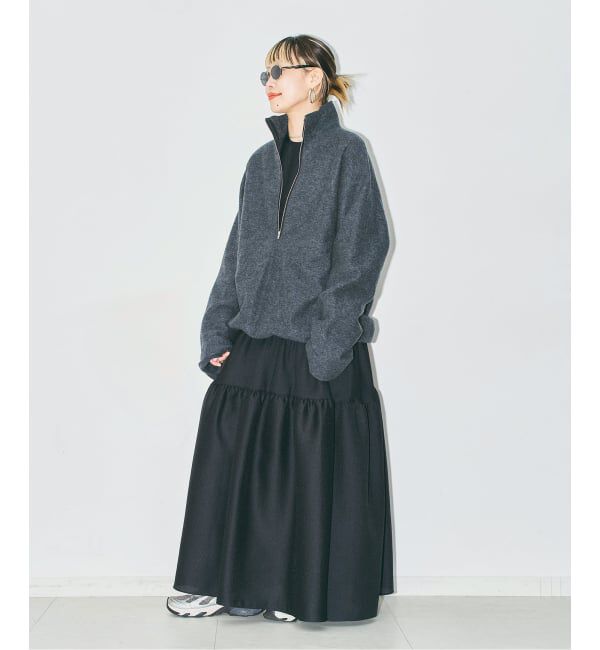  「《追加予約3》FELTED WOOL HALF ZIP TOP：カットソー」|Tシャツ・カットソー|