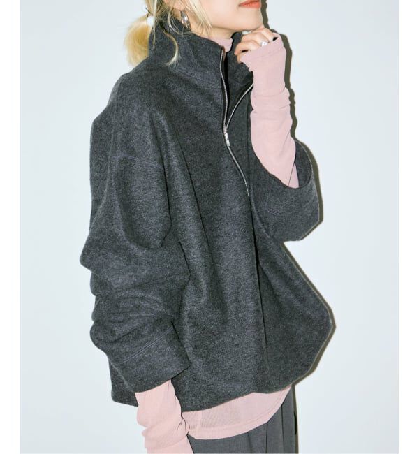  「《追加予約3》FELTED WOOL HALF ZIP TOP：カットソー」|Tシャツ・カットソー|