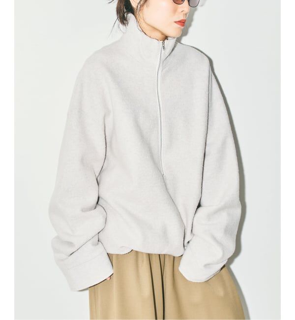  「《追加予約3》FELTED WOOL HALF ZIP TOP：カットソー」|Tシャツ・カットソー|ホワイト