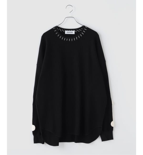 JOINT WORKS「DISCOVERED / ディスカバード BONE CROCHET WAFFLE CUTSEWN」|Tシャツ・カットソー|ブラック