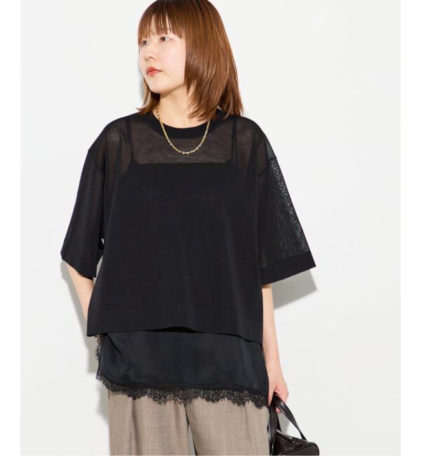 journal standard L'essage「フォルムニットTシャツ」|ニット・セーター|