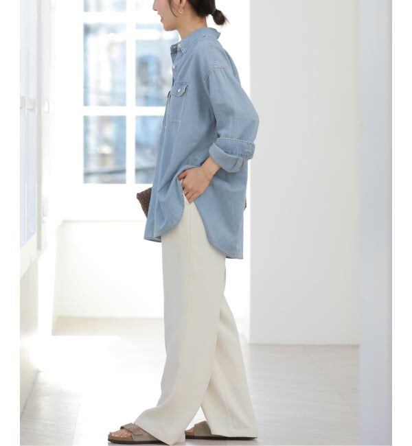 JOURNAL STANDARD relume「《追加》ライトデニムオーバーサイズシャツ」|シャツ・ブラウス|