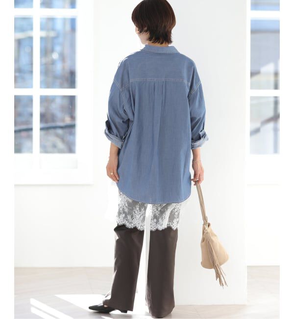 JOURNAL STANDARD relume「《追加》ライトデニムオーバーサイズシャツ」|シャツ・ブラウス|