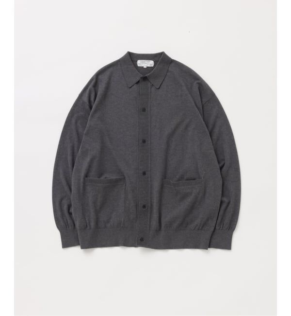 JOURNAL STANDARD「【FOLL / フォル】italy spinning giza cotton knit shirt」|ニット・セーター|グレーA