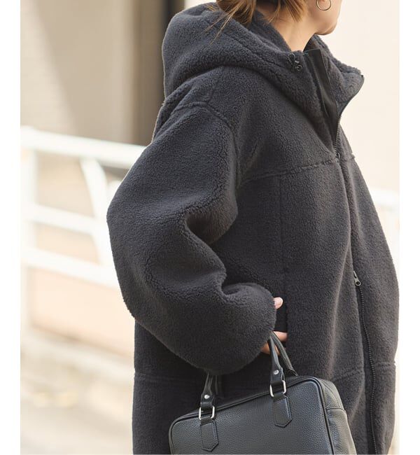 JOURNAL STANDARD「《予約》ECOPELフリースファーフードロング ブルゾン」|その他|