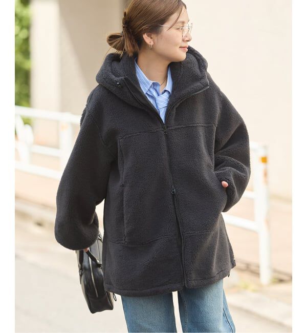 JOURNAL STANDARD「《予約》ECOPELフリースファーフードロング ブルゾン」|その他|