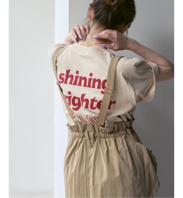 NOBLE「《NOBLE別注》skin/スキン メッセージTEE」|Tシャツ・カットソー|ベージュ