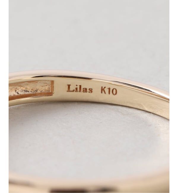 Lilas by Spick&Span「《予約》WT*ダイヤアシンメトリーリング K10」|リング|