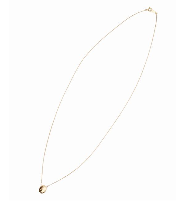Lilas by Spick&Span「《WEB限定予約》10mmオーバルニュアンスモチーネックレス K10」|ネックレス|