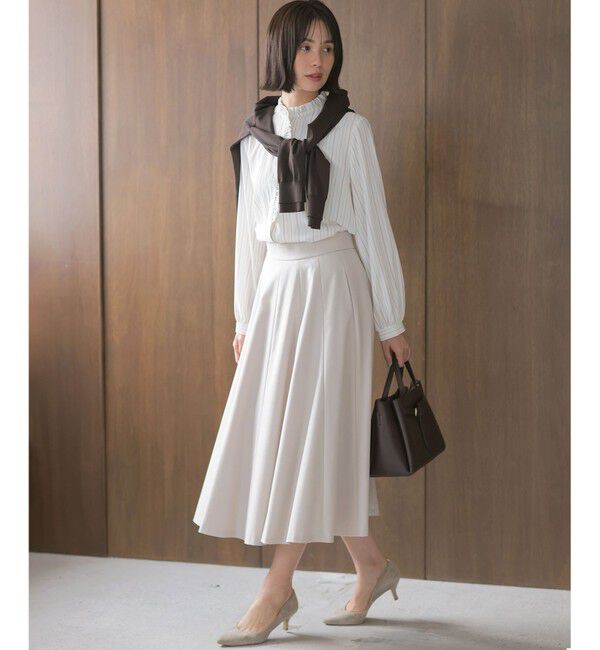 組曲「【WEB限定】ライトデシン フリルボウタイブラウス」|シャツ・ブラウス|