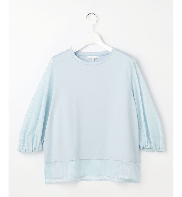 自由区「【レイヤード風】ウーブンライクジャージードッキング カットソー」|Tシャツ・カットソー|