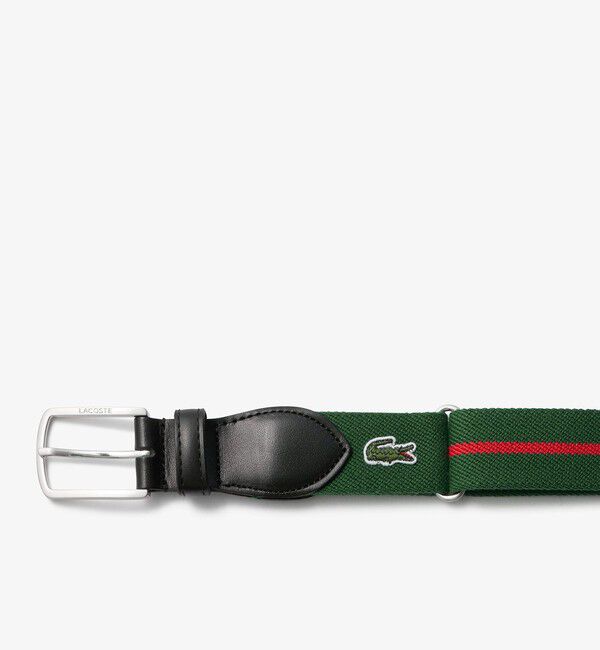 LACOSTE「クラシックボーダーテープベルト」|ベルト|
