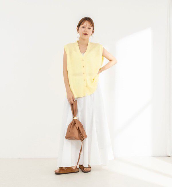 NOLLEY'S「【WEB限定】ウォッシャブルヴィンテージタフタマチ入りマキシスカート」|スカート|