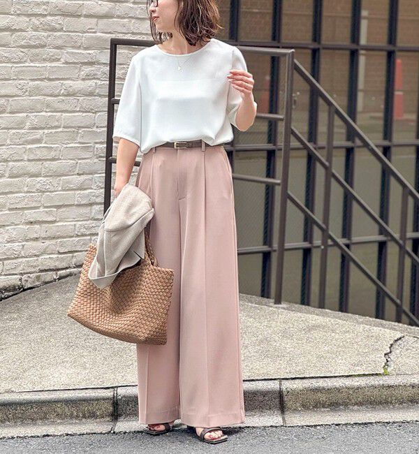 NOLLEY'S sophi「ウォッシャブル強撚ツイルワイドパンツ」|その他|
