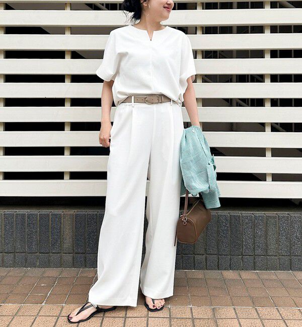 NOLLEY'S sophi「《セットアップ対応》NEW morisachiウォッシャブルツイルケープ風ブラウス」|シャツ・ブラウス|