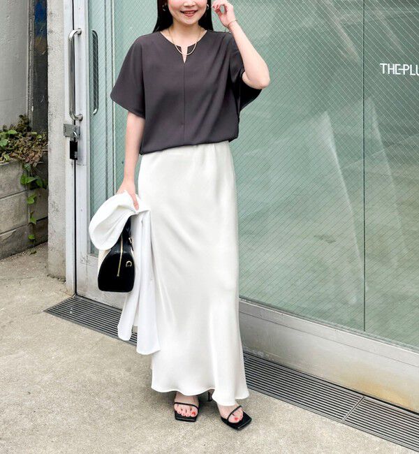 NOLLEY'S sophi「《セットアップ対応》NEW morisachiウォッシャブルツイルケープ風ブラウス」|シャツ・ブラウス|