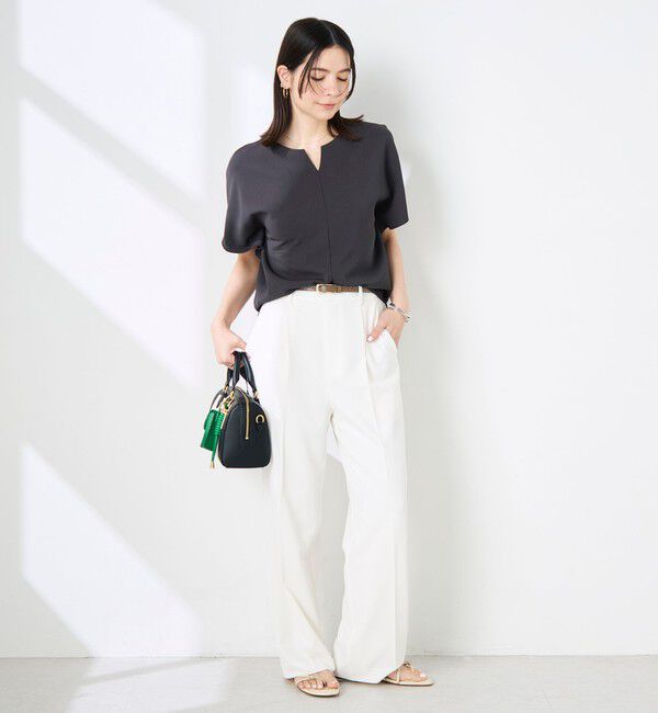 NOLLEY'S sophi「《セットアップ対応》NEW morisachiウォッシャブルツイルケープ風ブラウス」|シャツ・ブラウス|