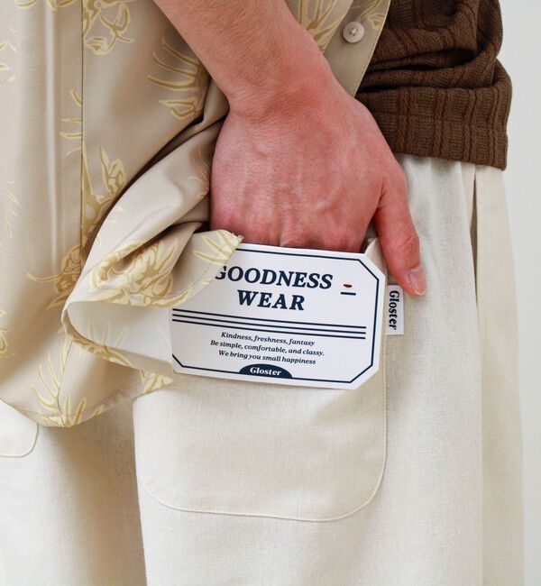 GLOSTER「【人気シリーズ/UNISEX/5色展開】TROPICAL GOODNESS イージーパンツ」|チノ|