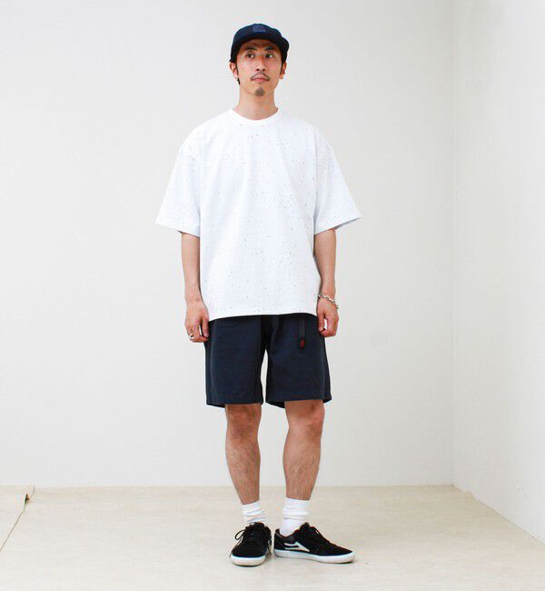 GLOSTER「星穴ネップボンディング クルーネックTシャツ」|Tシャツ・カットソー|