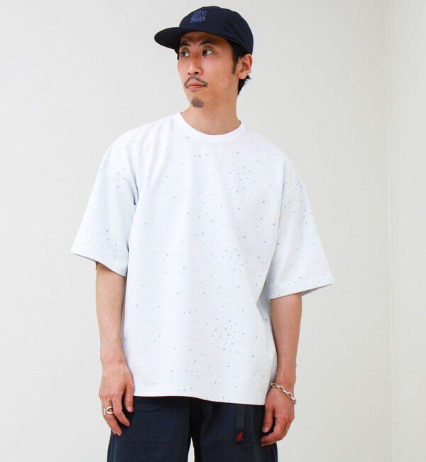 GLOSTER「星穴ネップボンディング クルーネックTシャツ」|Tシャツ・カットソー|