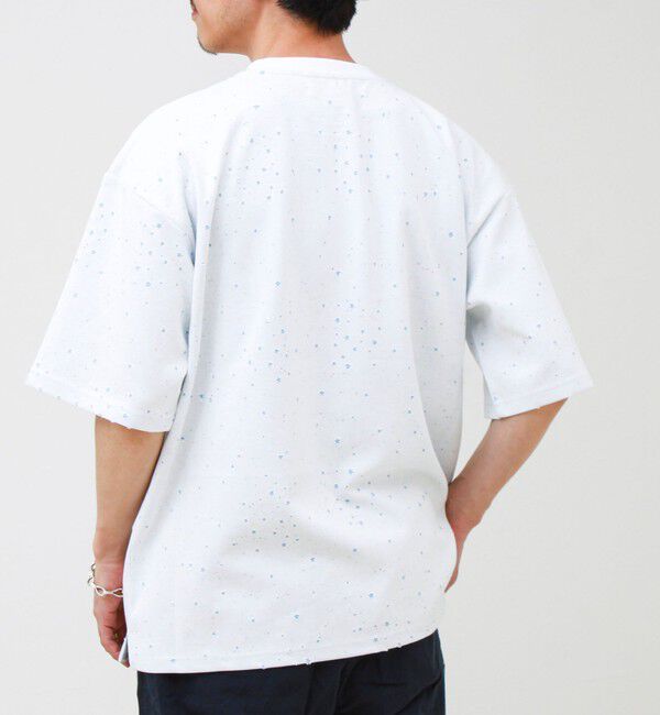GLOSTER「星穴ネップボンディング クルーネックTシャツ」|Tシャツ・カットソー|