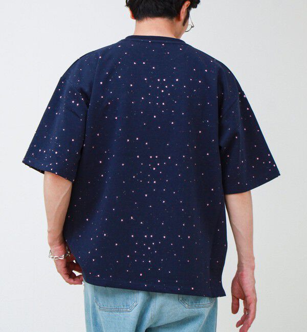 GLOSTER「星穴ネップボンディング クルーネックTシャツ」|Tシャツ・カットソー|