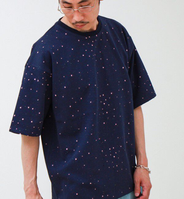 GLOSTER「星穴ネップボンディング クルーネックTシャツ」|Tシャツ・カットソー|