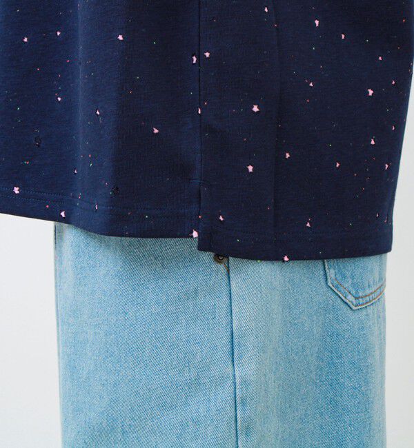GLOSTER「星穴ネップボンディング クルーネックTシャツ」|Tシャツ・カットソー|