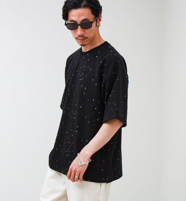 GLOSTER「星穴ネップボンディング クルーネックTシャツ」|Tシャツ・カットソー|