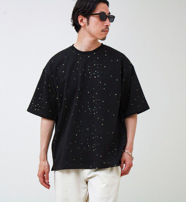 GLOSTER「星穴ネップボンディング クルーネックTシャツ」|Tシャツ・カットソー|