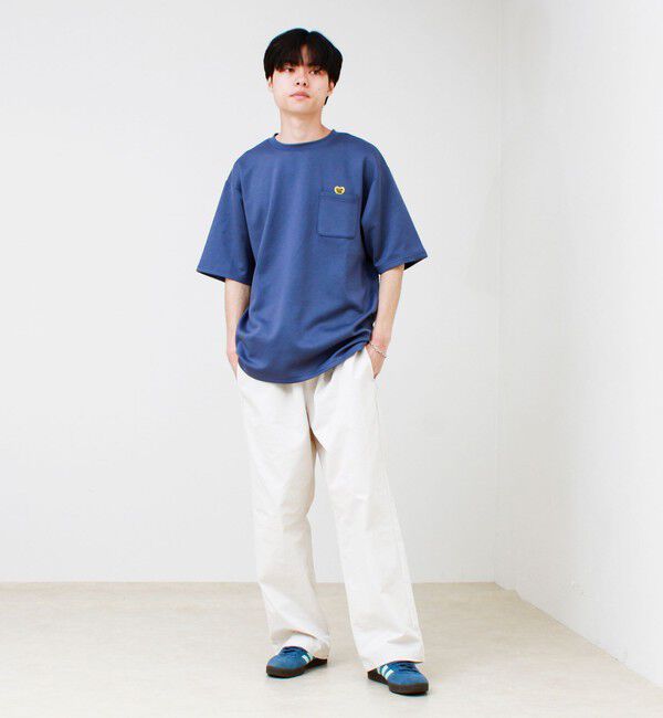 GLOSTER「【ユニセックスで着たい】接触冷感ハート刺繍ポケTEE」|Tシャツ・カットソー|