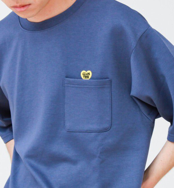GLOSTER「【ユニセックスで着たい】接触冷感ハート刺繍ポケTEE」|Tシャツ・カットソー|