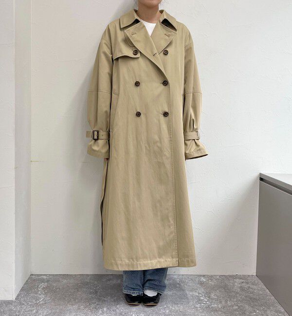 fredy emue「【発売のたび即完売】袖ボリュームトレンチコート」|トレンチコート|