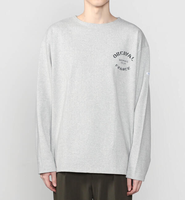 ORCIVAL「ORCIVAL | コットンロード クルーネック ロゴプリントバスクシャツ MEN」|Tシャツ・カットソー|