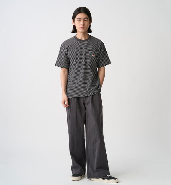 DANTON「DANTON | マルチボーダー ポケットクルーネックTシャツ MEN」|Tシャツ・カットソー|