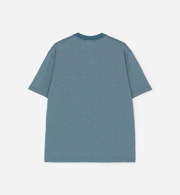 DANTON「DANTON | マルチボーダー ポケットクルーネックTシャツ MEN」|Tシャツ・カットソー|