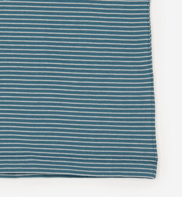 DANTON「DANTON | マルチボーダー ポケットクルーネックTシャツ MEN」|Tシャツ・カットソー|