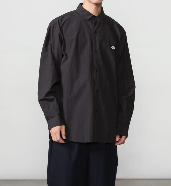 DANTON「DANTON | タイプライター レギュラーカラー長袖シャツ MEN」|シャツ・ブラウス|NAVY