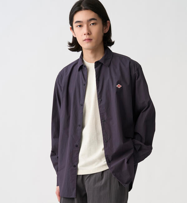 DANTON「DANTON | タイプライター レギュラーカラー長袖シャツ MEN」|シャツ・ブラウス|