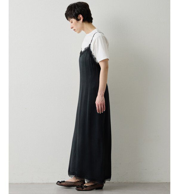 THE PAUSE「【THE PAUSE】レーストリムキャミワンピース」|ワンピース|