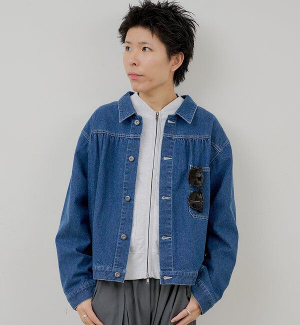  「【WHIMSIC】ネップデニムワークジャケット」|デニムジャケット|