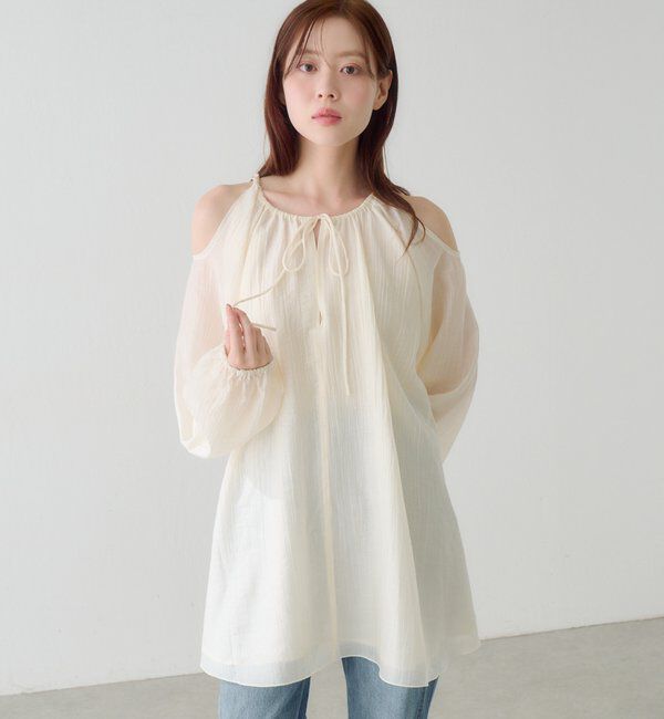  「【S.Lサイズ展開】カットアウトブラウス」|シャツ・ブラウス|
