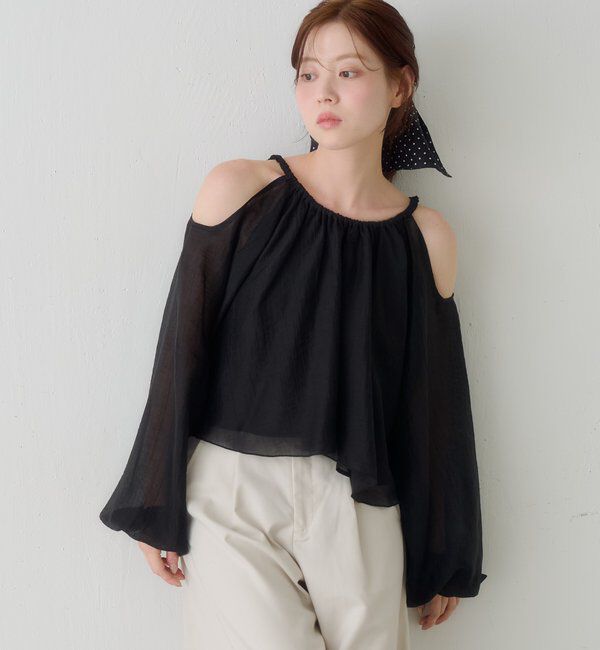  「【S.Lサイズ展開】カットアウトブラウス」|シャツ・ブラウス|