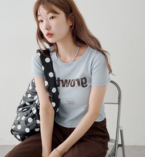  「【S.Mサイズ展開】Newヴィンテージ加工ロゴTEE」|Tシャツ・カットソー|