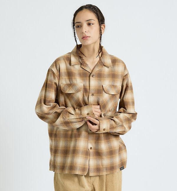 ABAHOUSE「【PENDLETON / ペンドルトン】BOARD SHIRT /ボードシャツ/」|シャツ・ブラウス|ベージュ系その他1