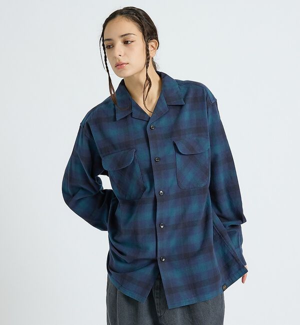 ABAHOUSE「【PENDLETON / ペンドルトン】BOARD SHIRT /ボードシャツ/」|シャツ・ブラウス|ブルー系その他1